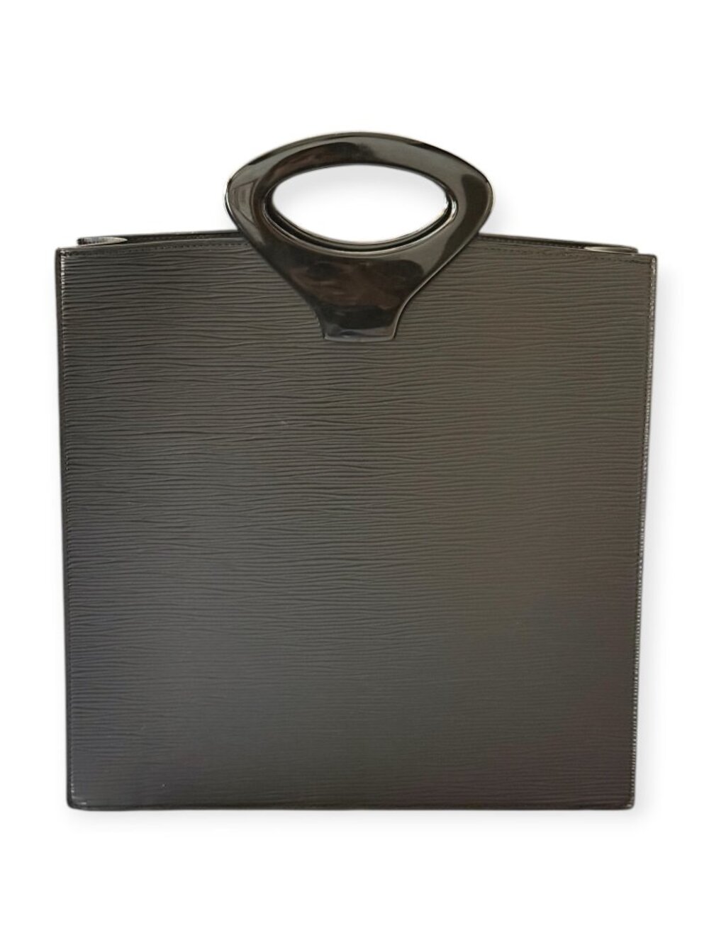 Louis Vuitton Ombre Tote Bag | Black Epi | Resin Handle - Picture 4 of 7